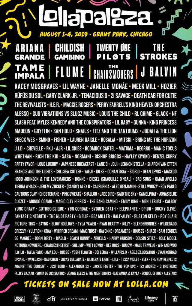 Lollapalooza 2019 lineup