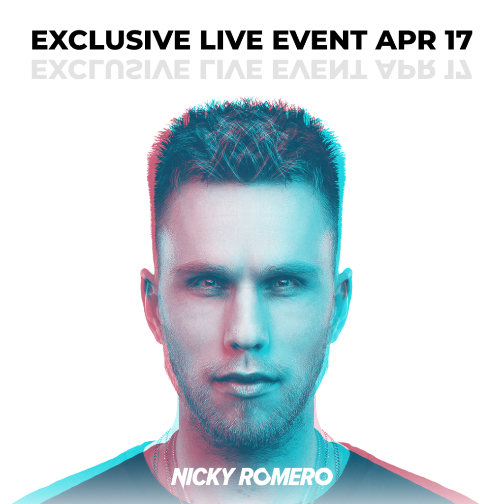 Nicky Romero live streaming at The Club.