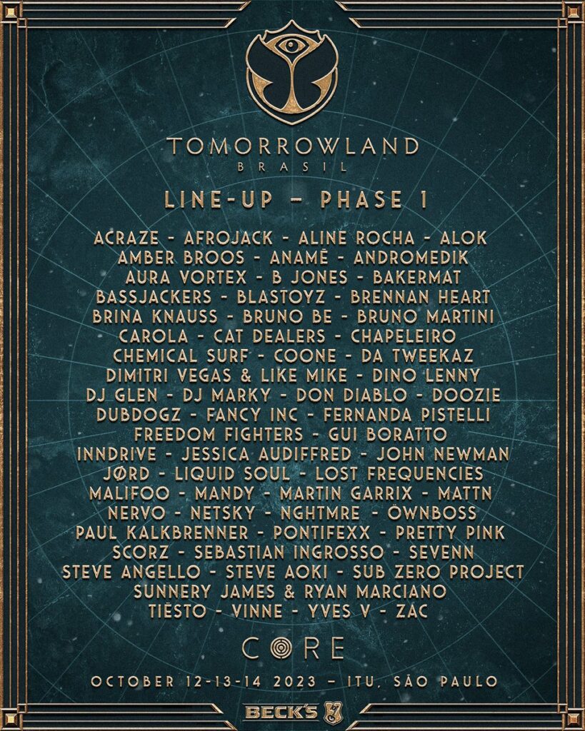 ¡Tomorrowland Brasil anunció la primera fase del line up y es