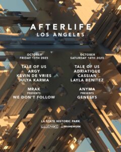 Afterlife Los Angeles line up 